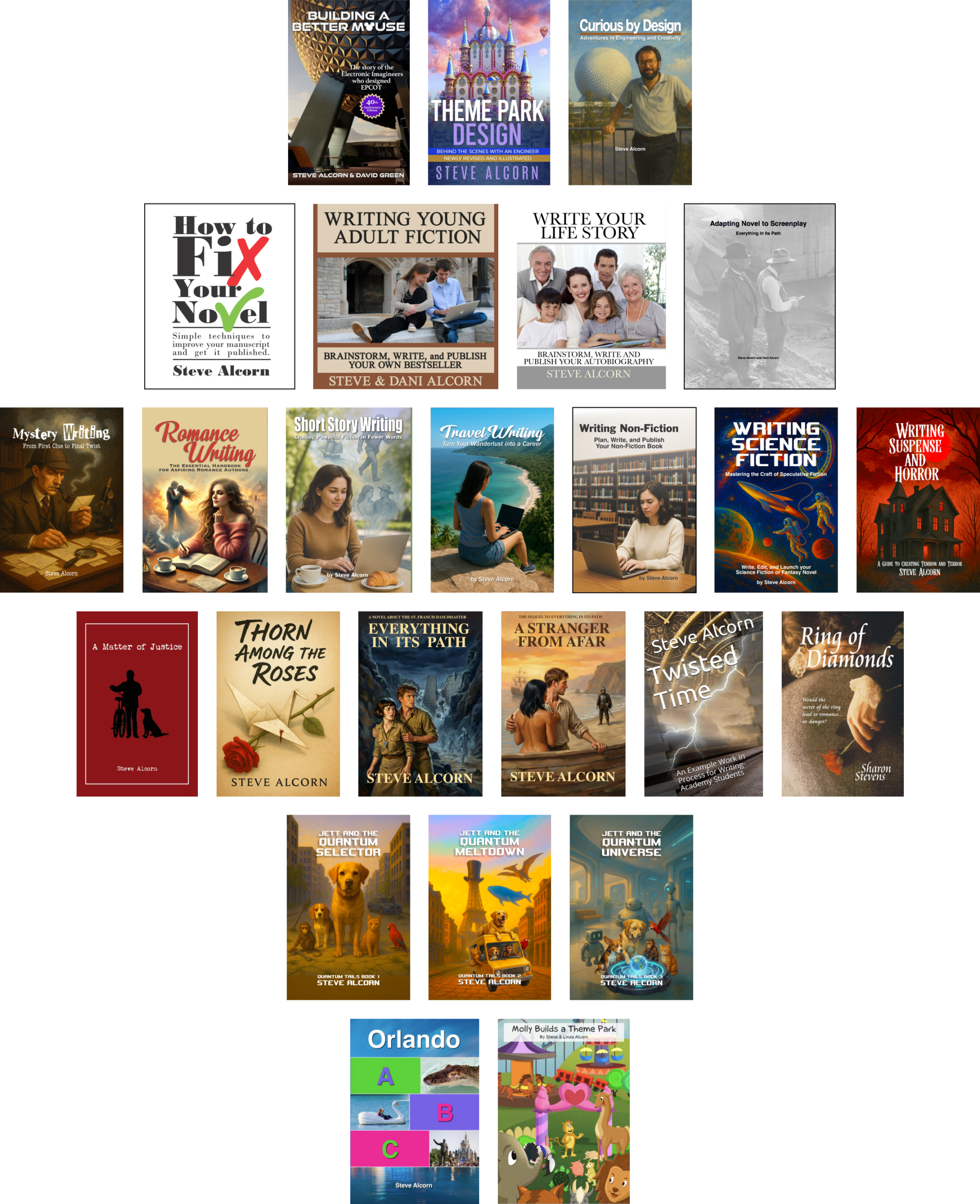 25 Books by Steve Alcorn