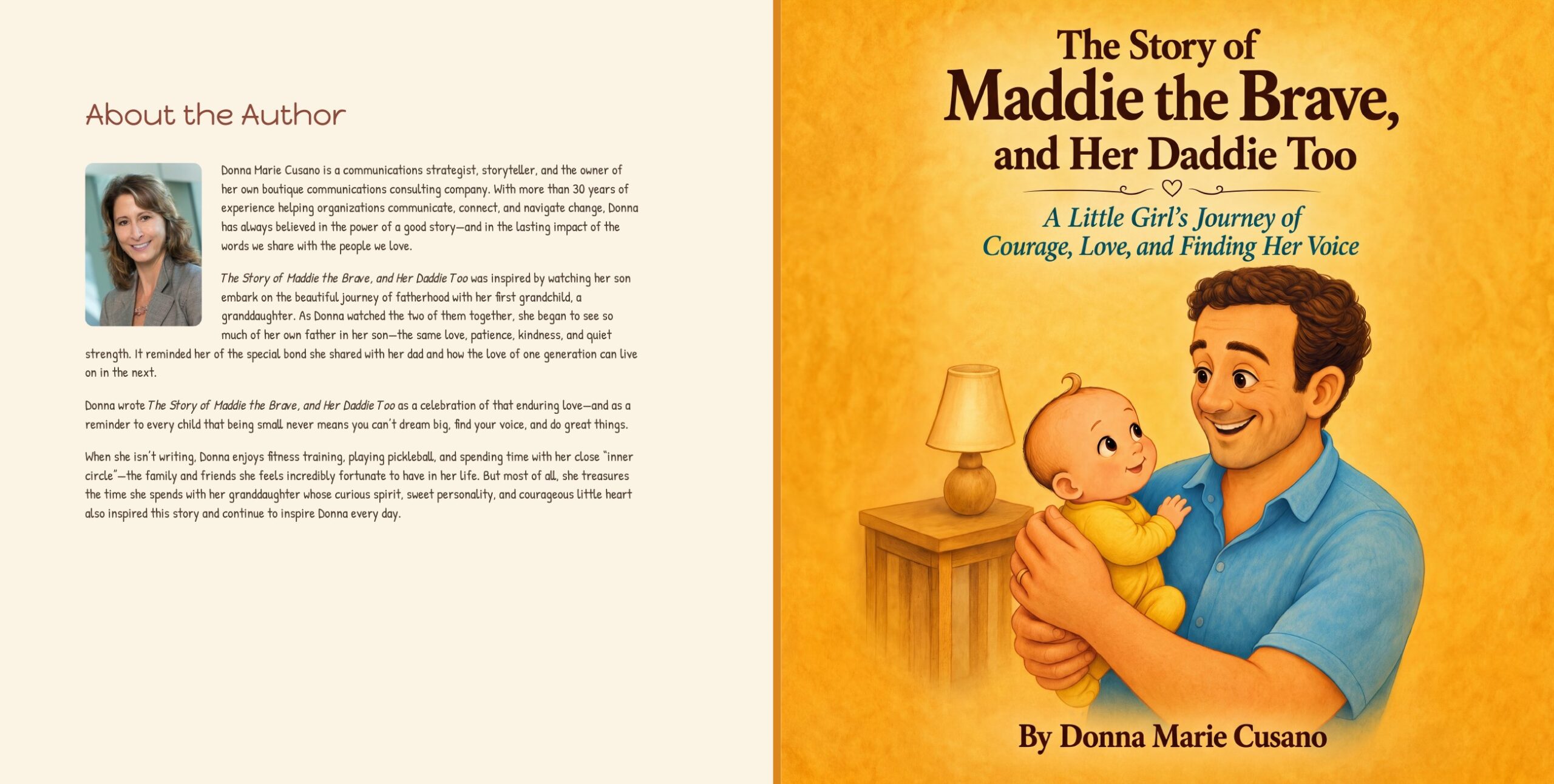 Complete wraparound print cover of a picture book: front cover, spine, and back cover